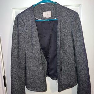 gray blazer jacket